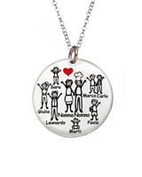 Charm Happy Family in Argento HAPPY FAMILY